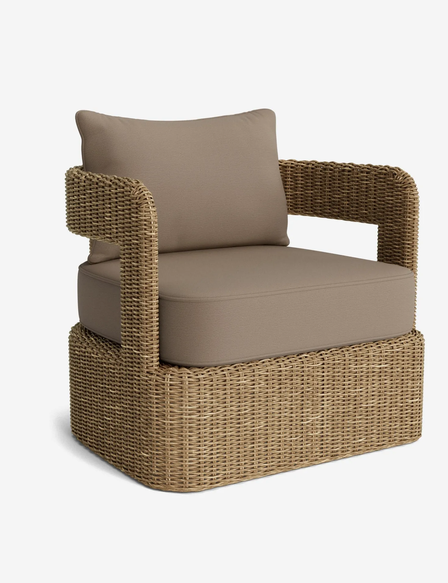 Hadler Outdoor Swivel Lounge Chair