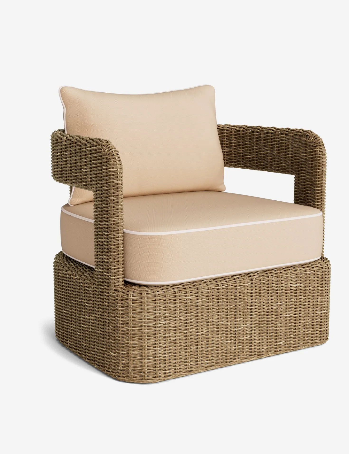 Hadler Outdoor Swivel Lounge Chair