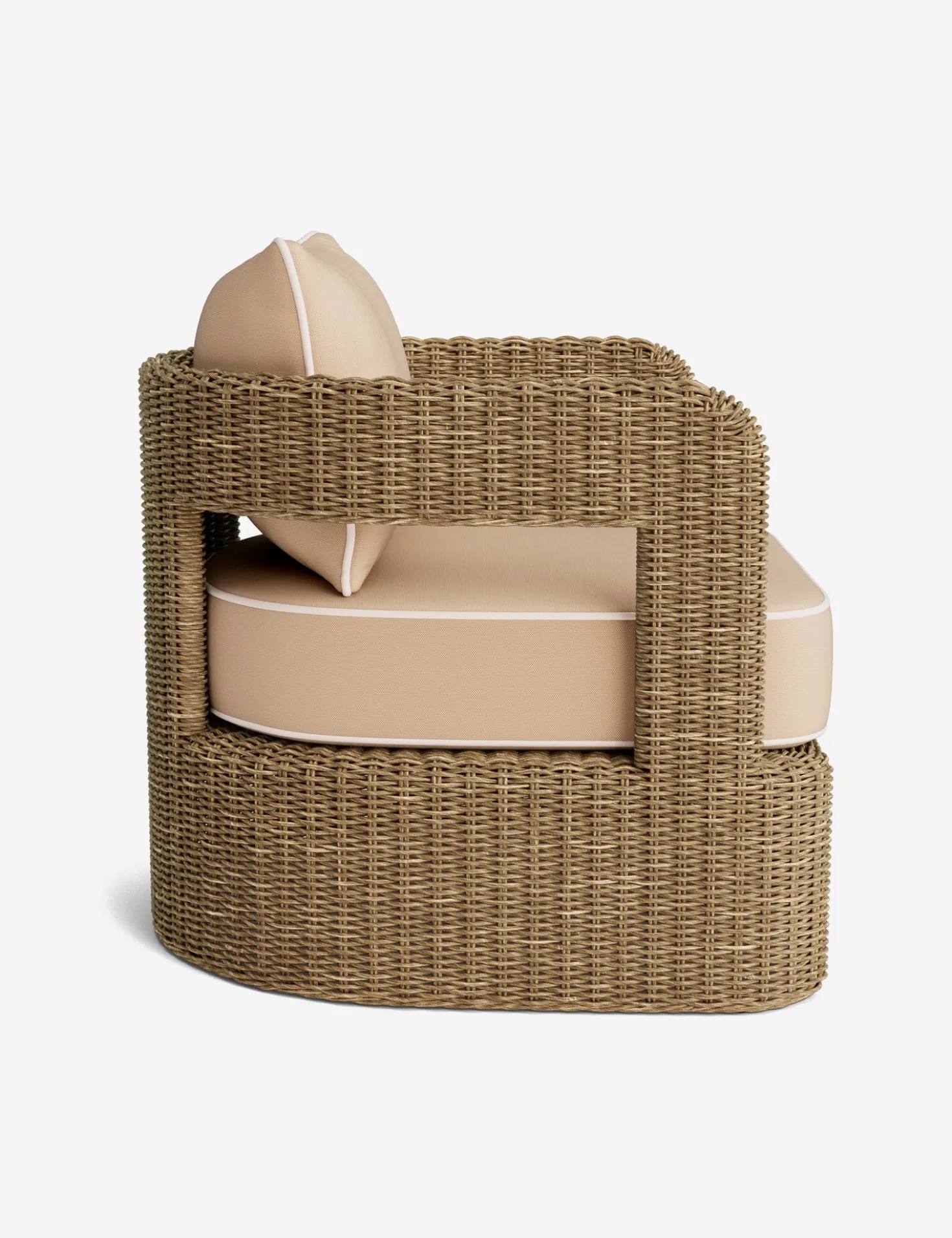 Hadler Outdoor Swivel Lounge Chair