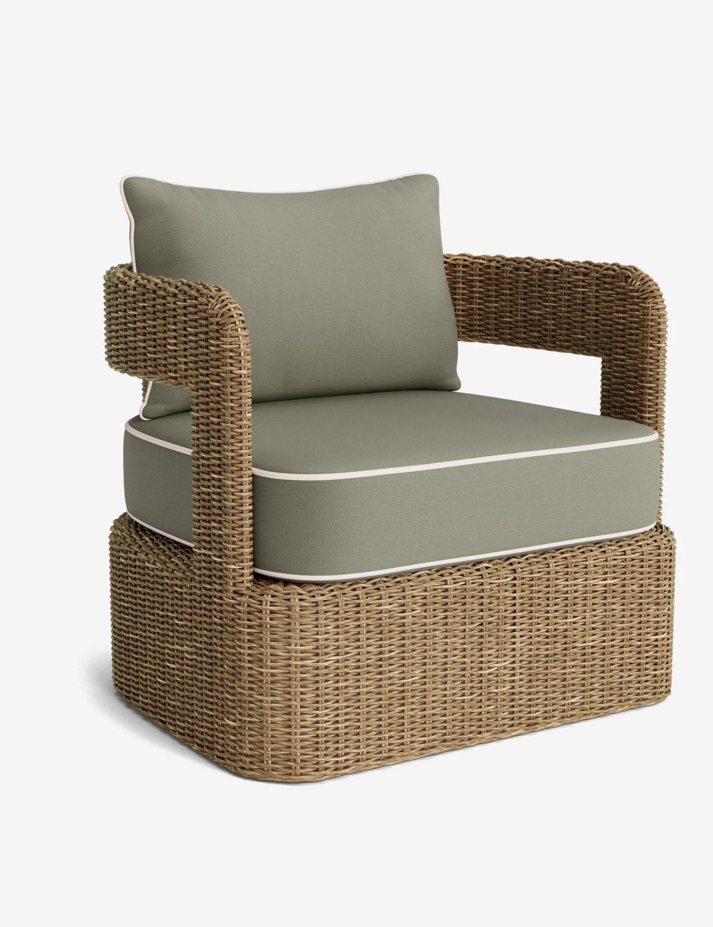 Hadler Outdoor Swivel Lounge Chair