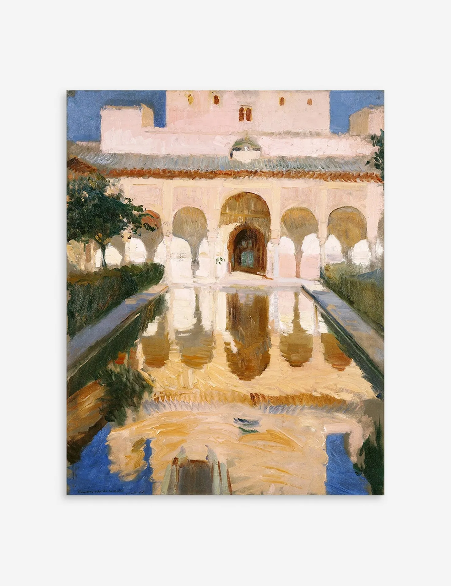 Hall of the Ambassadors, Alhambra, Granada' Wall Art by Joaquin Sorolla y Bastida