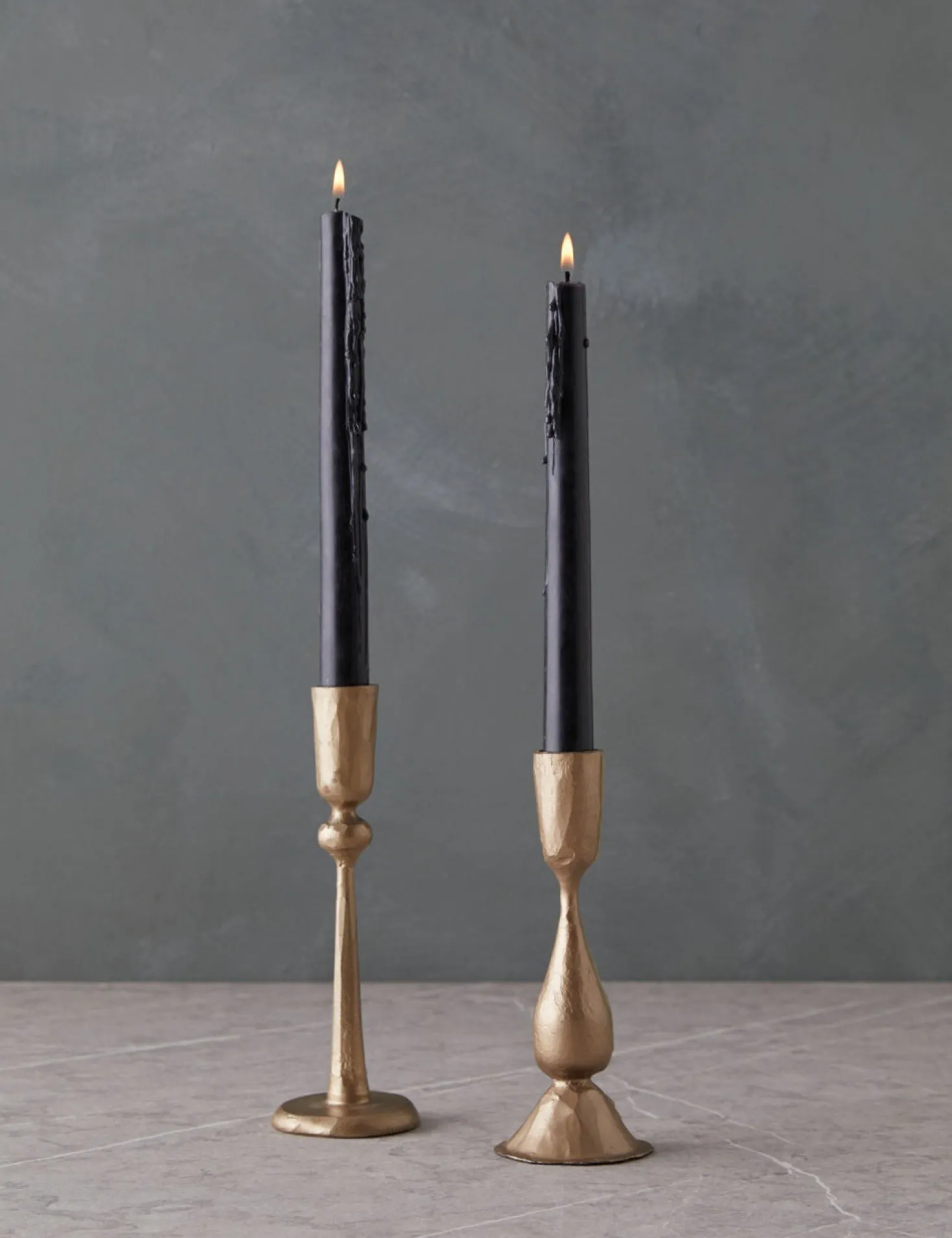 Hand-Forged Iron Taper Candle Holder