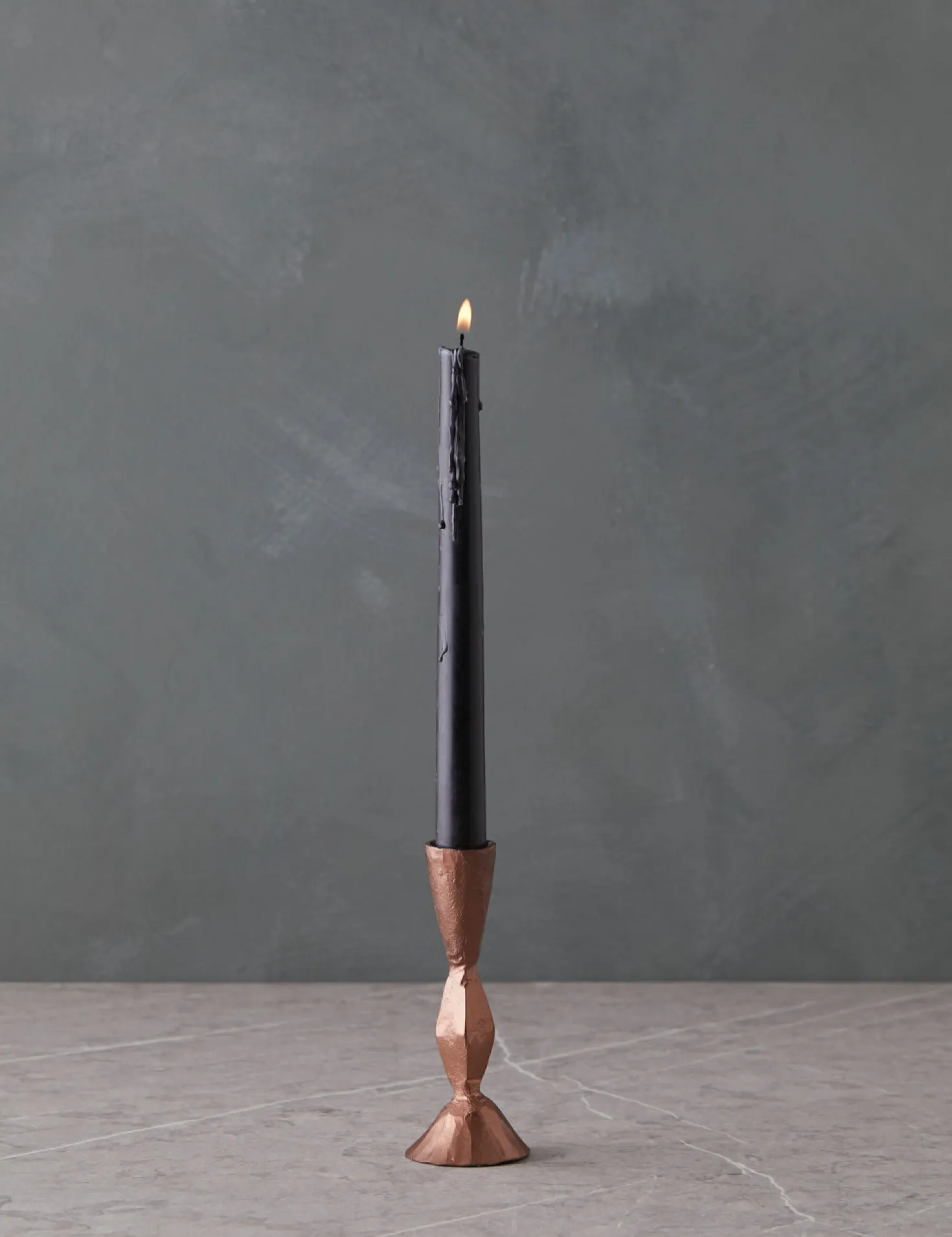 Hand-Forged Iron Taper Candle Holder