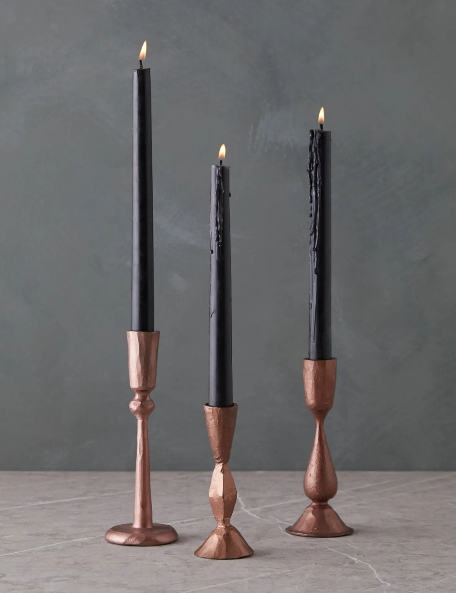 Hand-Forged Iron Taper Candle Holder