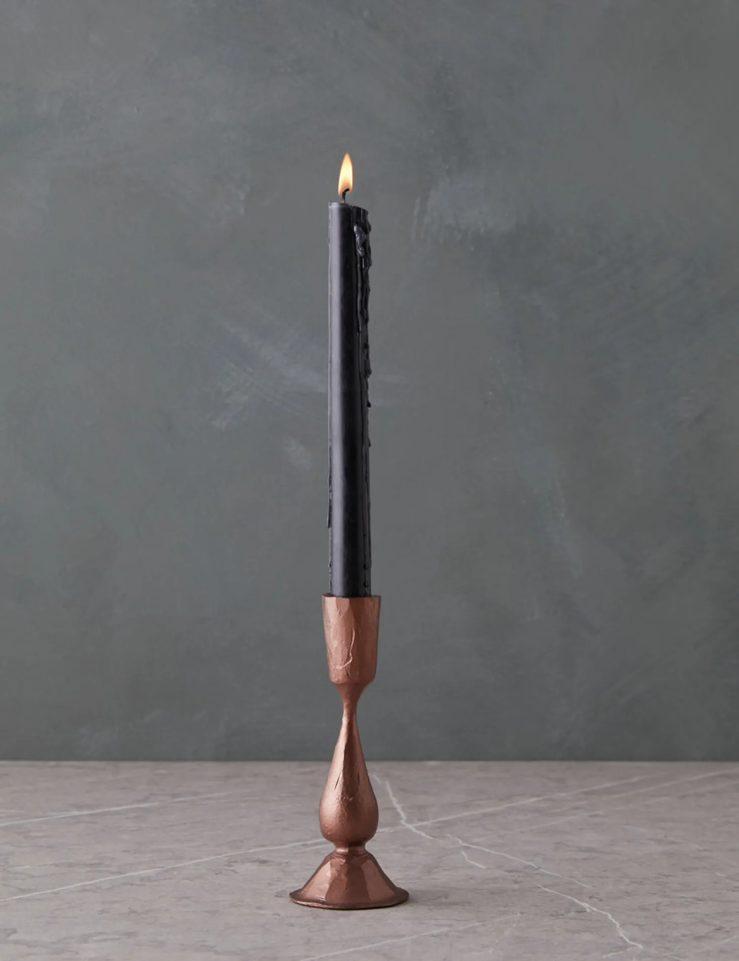 Hand-Forged Iron Taper Candle Holder