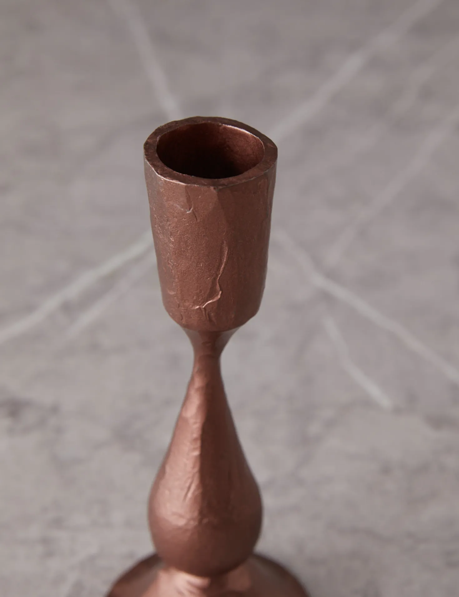 Hand-Forged Iron Taper Candle Holder