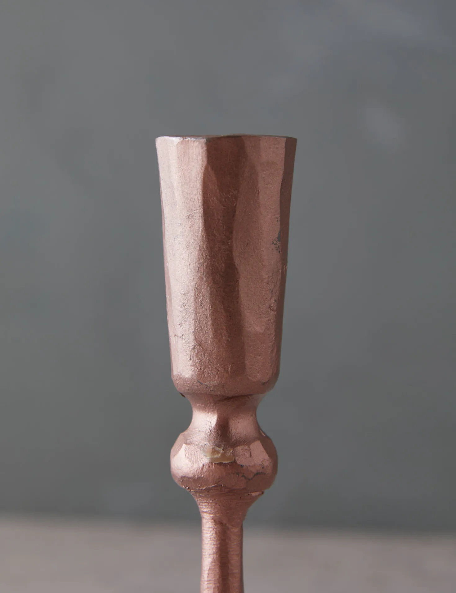 Hand-Forged Iron Taper Candle Holder