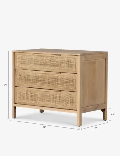 Hannah 3-Drawer Nightstand