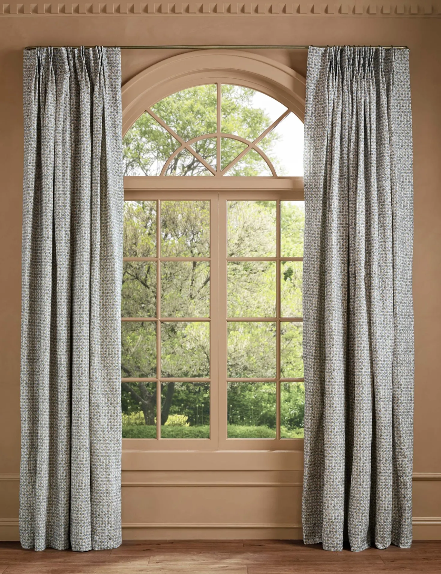 Haris Pleated Linen Curtain Panel by Heidi Caillier