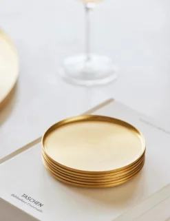 Heirloom Brass Coasters (Set of 4) by Fleck