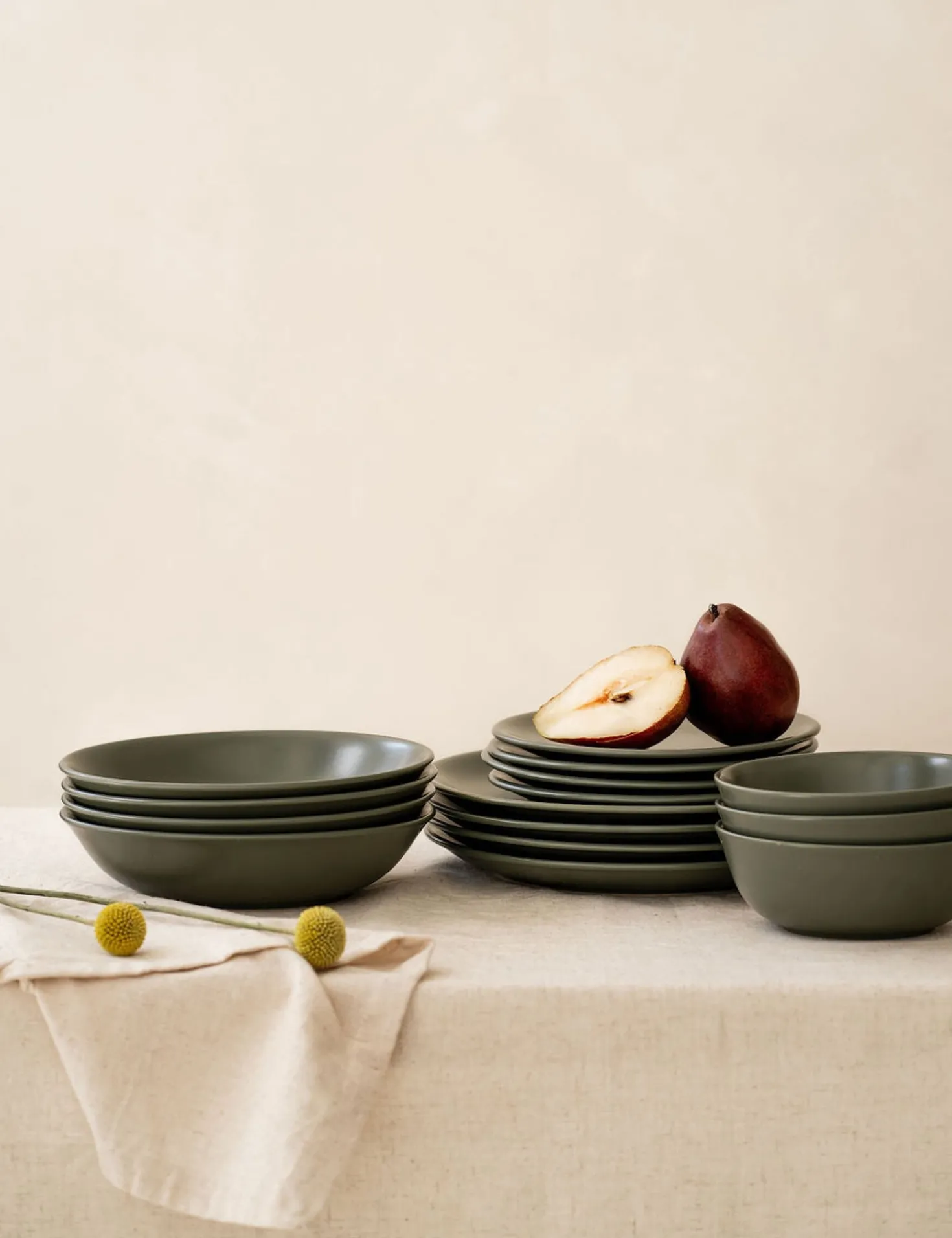 Heritage Stoneware Dinnerware by Hamkke