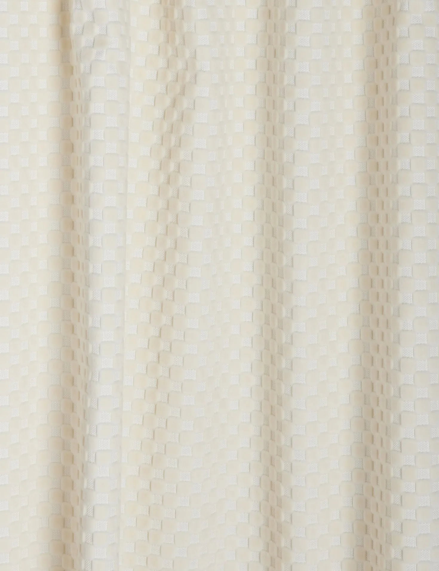 Hi-Lo Checker Velvet Curtain Panel By Sarah Sherman Samuel