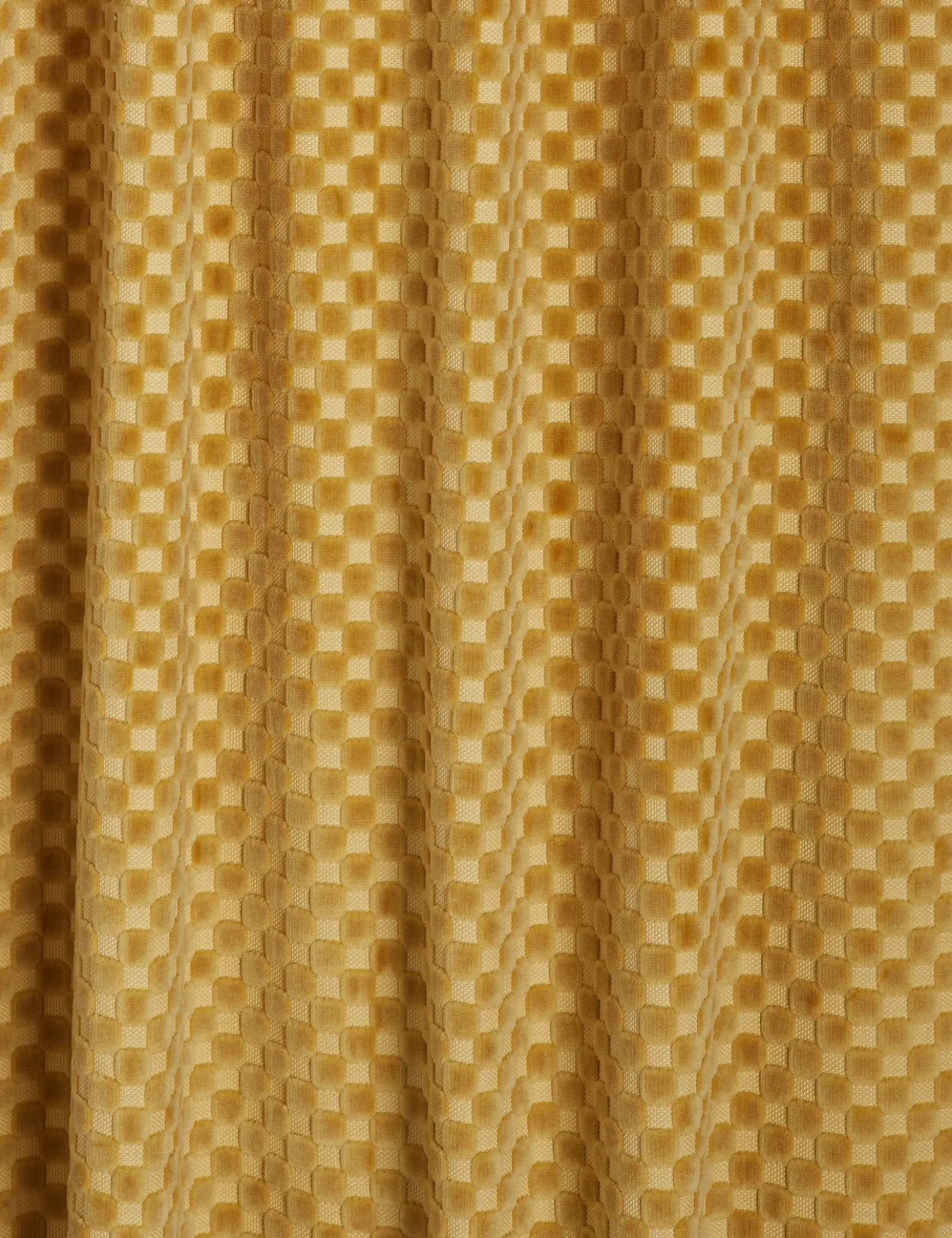 Hi-Lo Checker Velvet Curtain Panel By Sarah Sherman Samuel