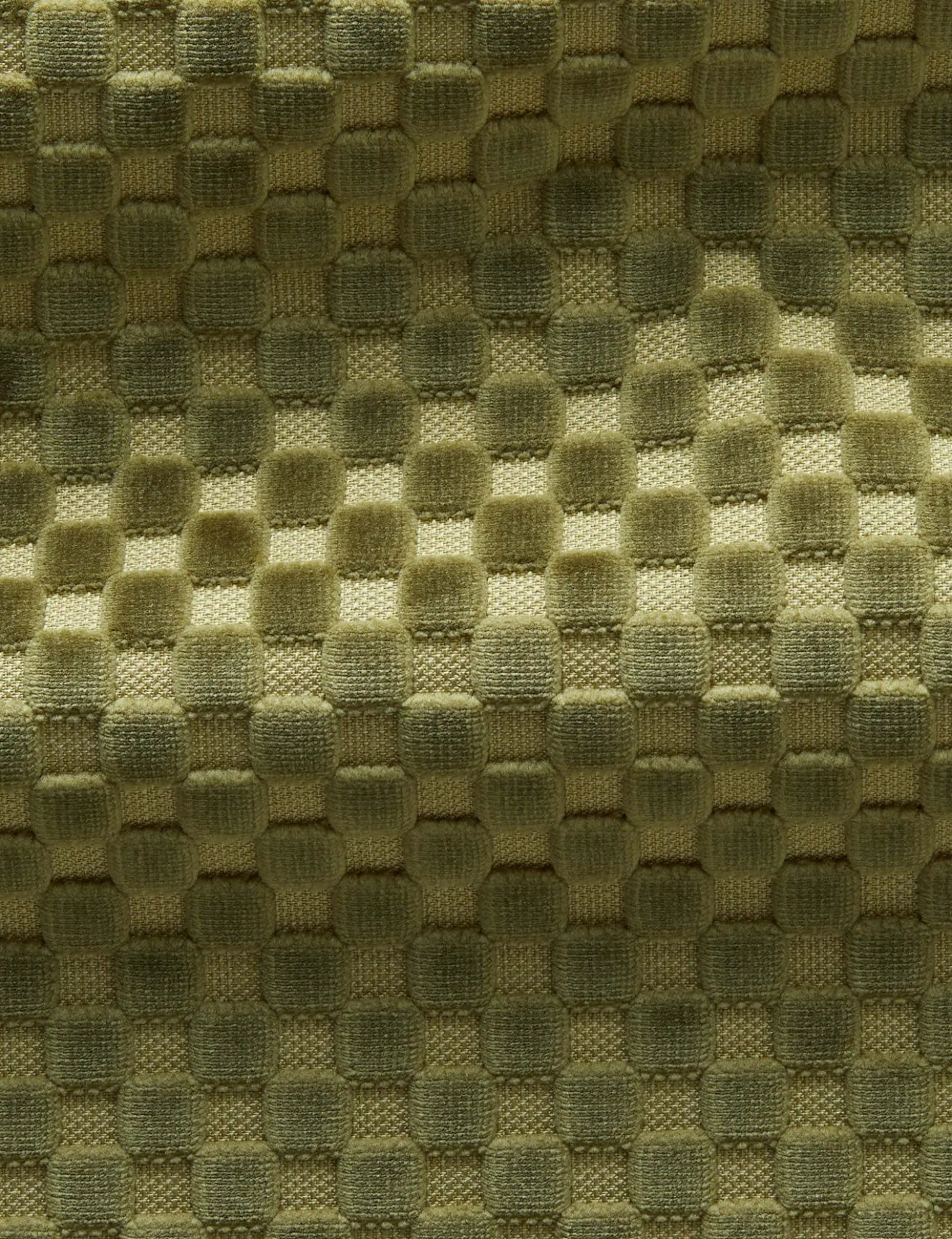 Hi-Lo Checker Velvet Fabric by Sarah Sherman Samuel