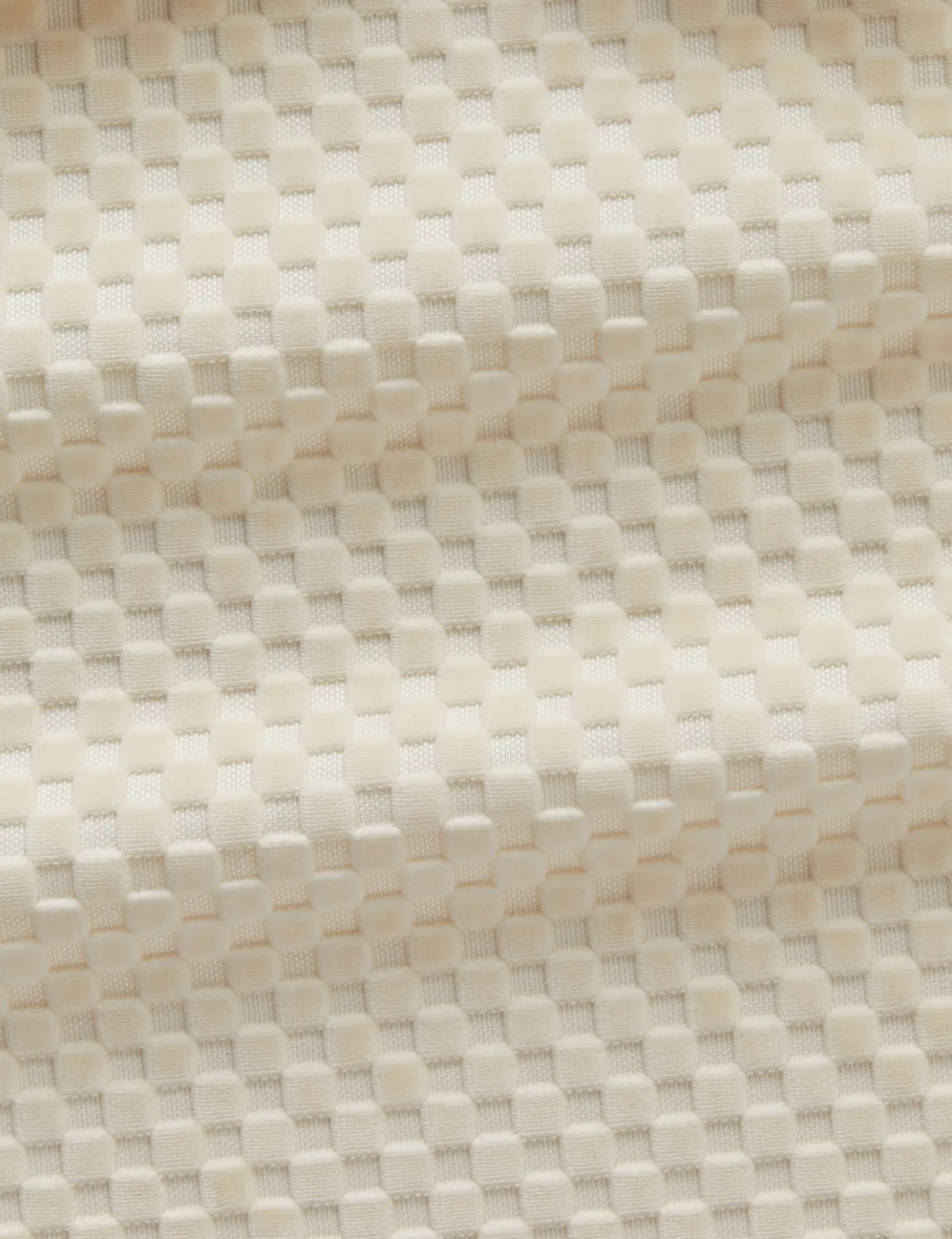 Hi-Lo Checker Velvet Fabric by Sarah Sherman Samuel