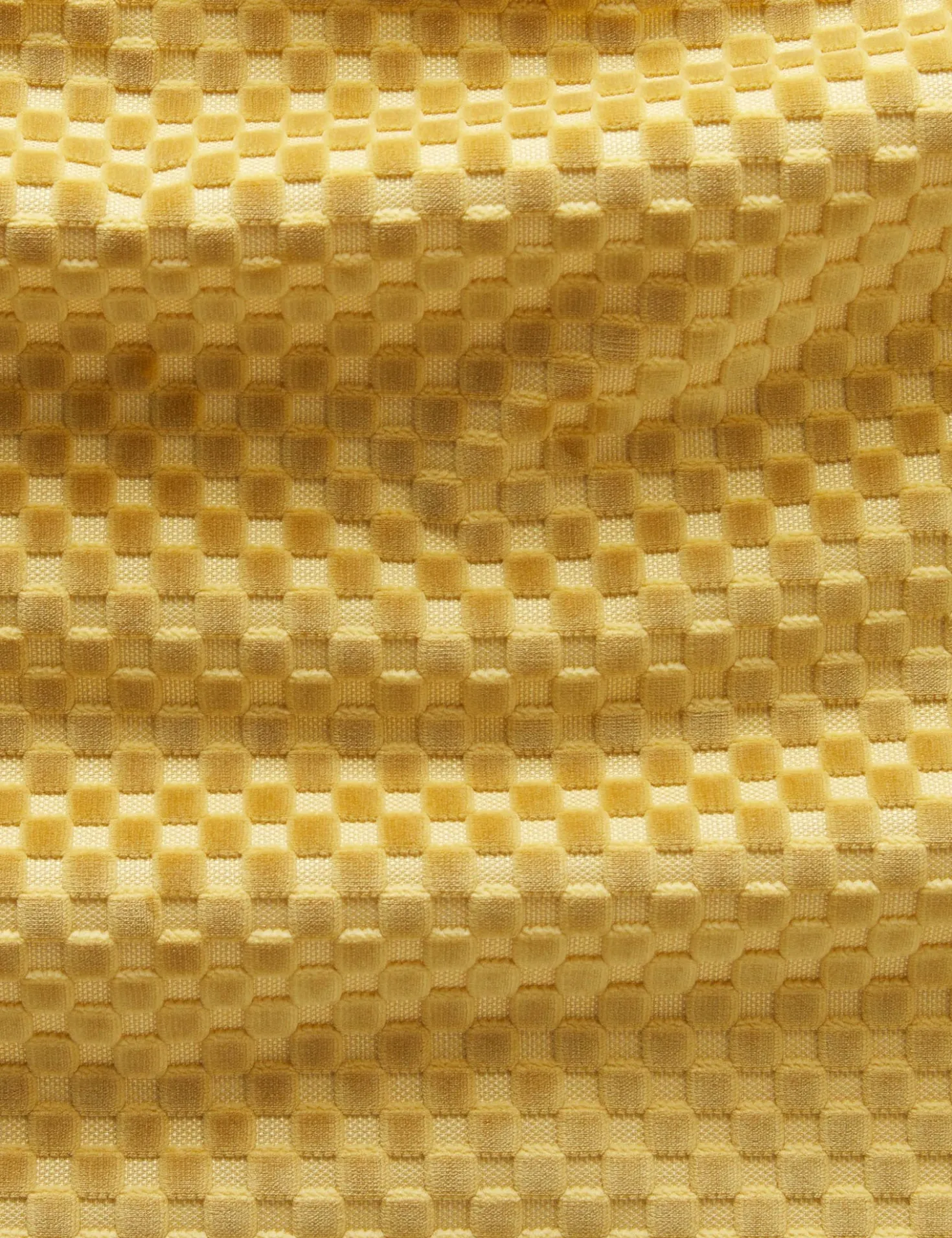 Hi-Lo Checker Velvet Fabric by Sarah Sherman Samuel