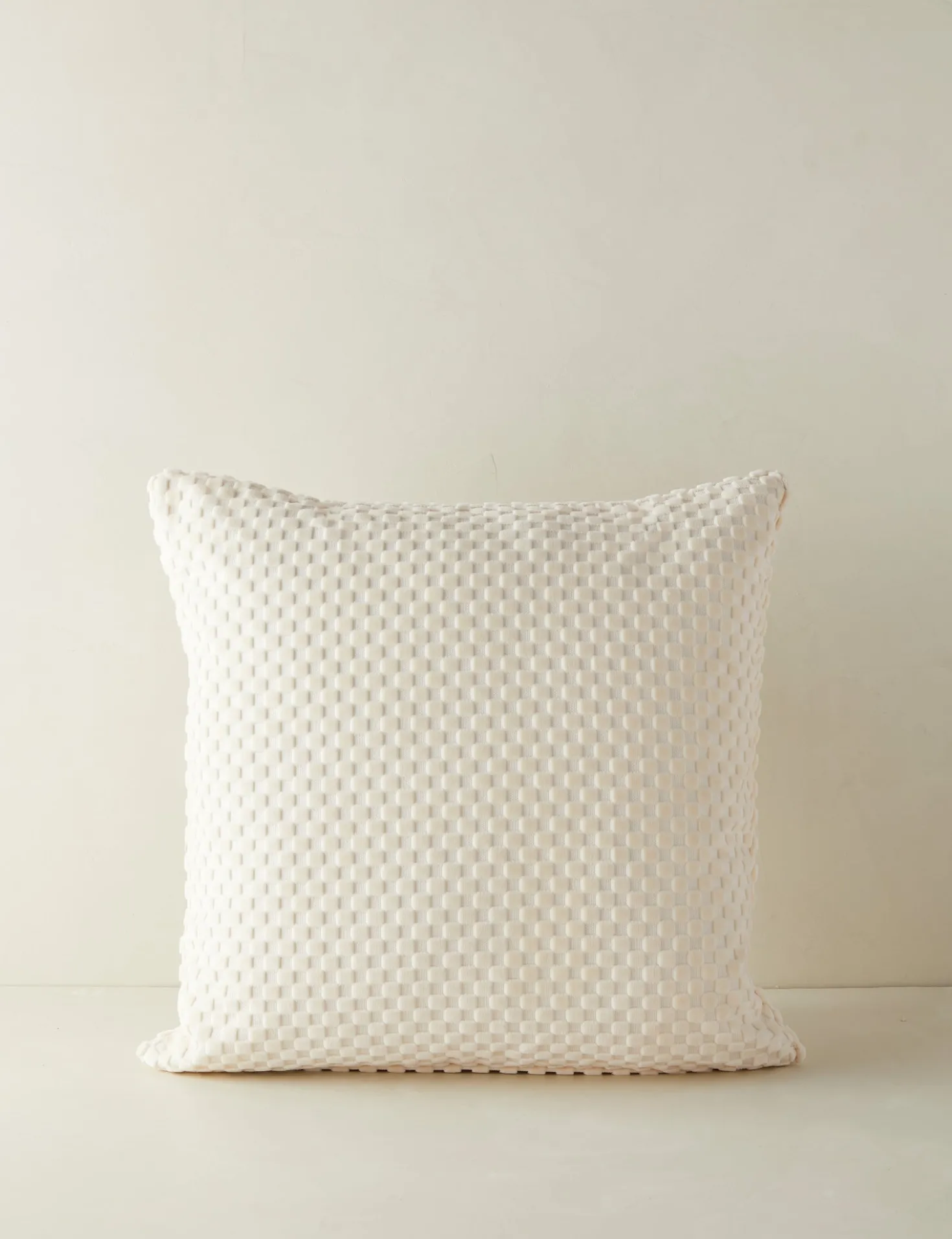 Hi-Lo Checker Velvet Pillow by Sarah Sherman Samuel
