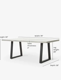 Hollis Indoor / Outdoor Dining Table