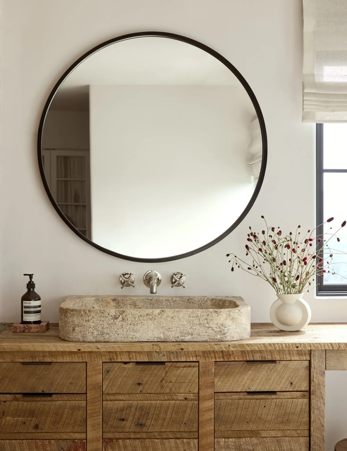 Idris Round Mirror