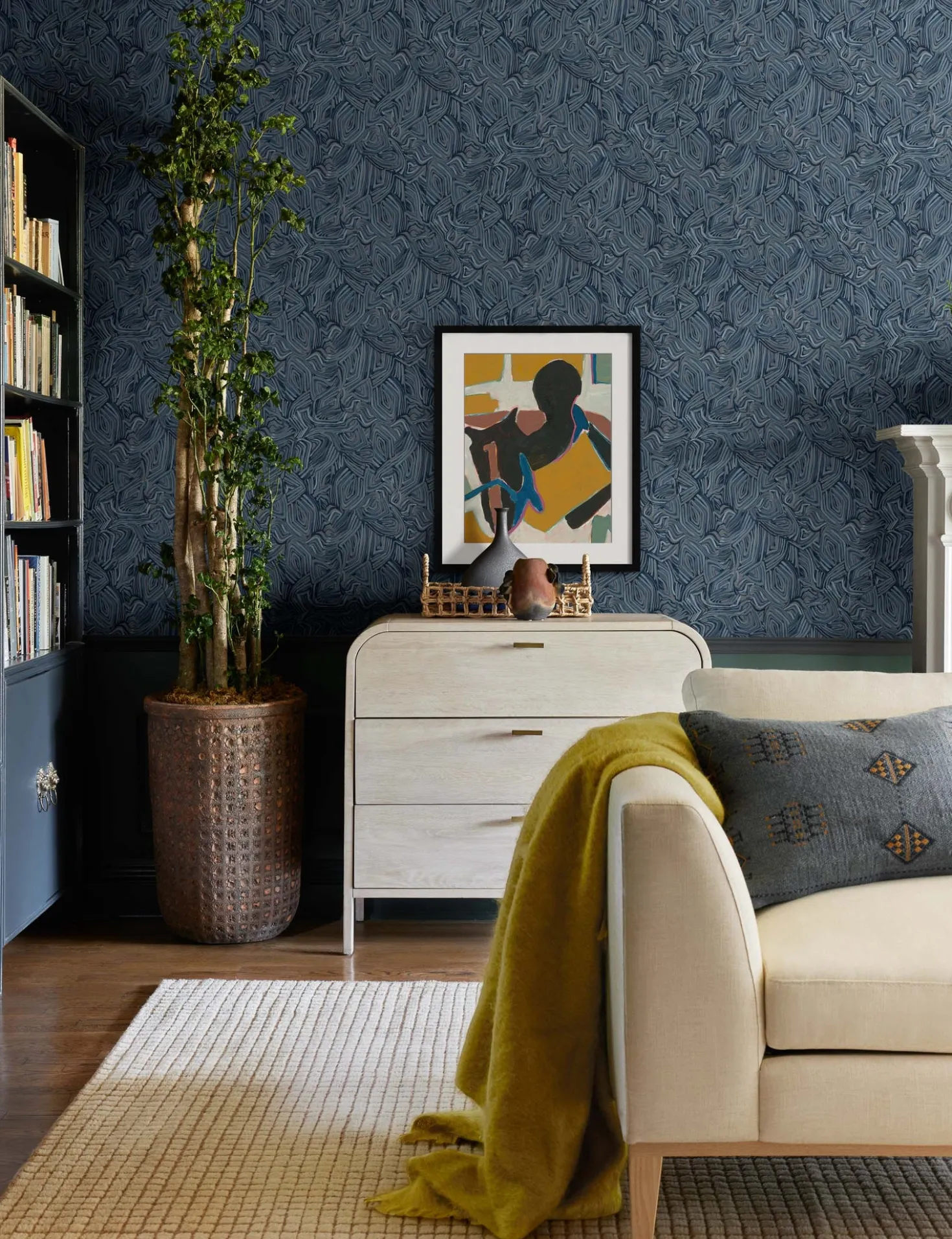 Indigo Lumbar Pillow