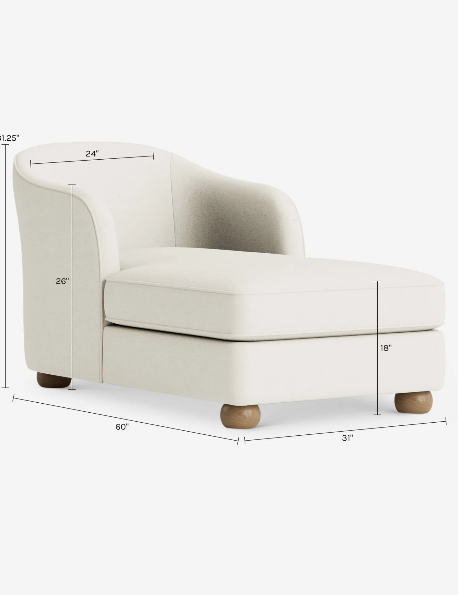 Ingmar Chaise by DISC Interiors