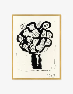 Ink Flower 5 Wall Art by Arthur Krakower