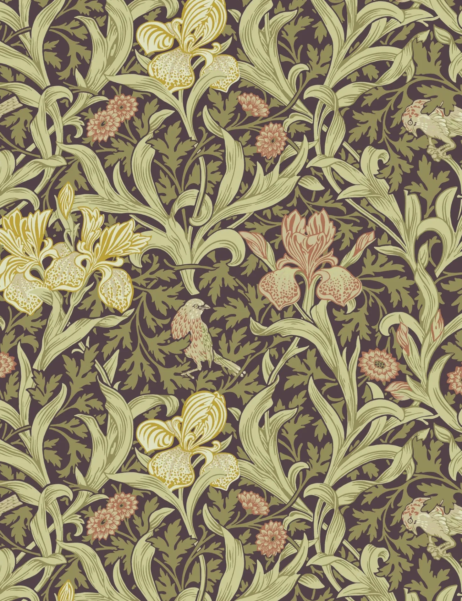 Iris Wallpaper by Morris & Co.
