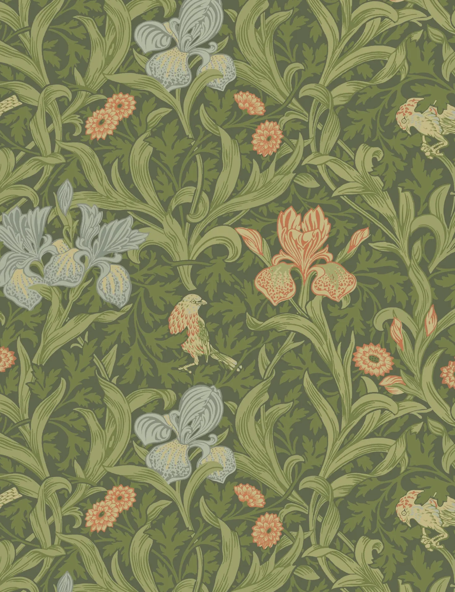 Iris Wallpaper by Morris & Co.