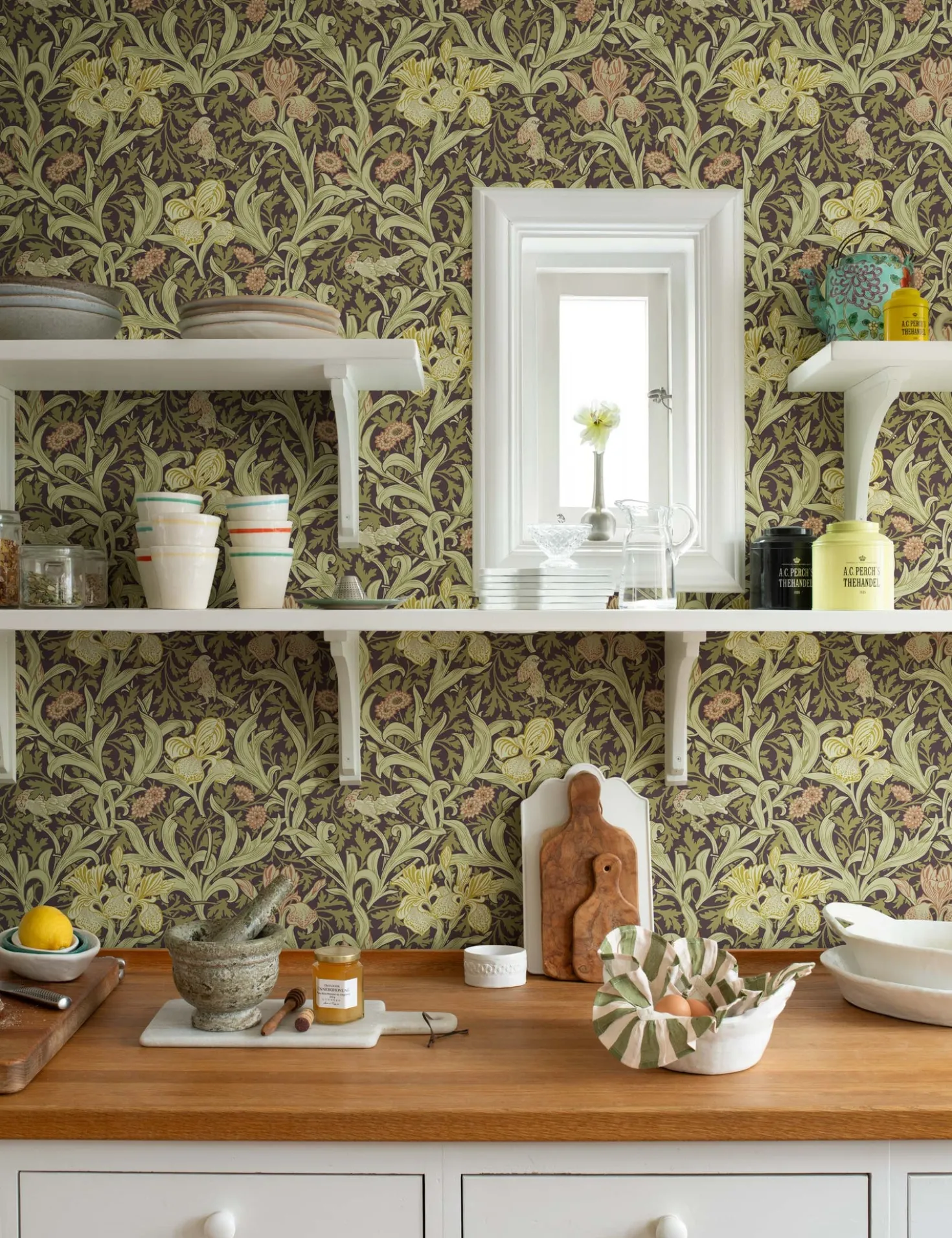 Iris Wallpaper by Morris & Co.