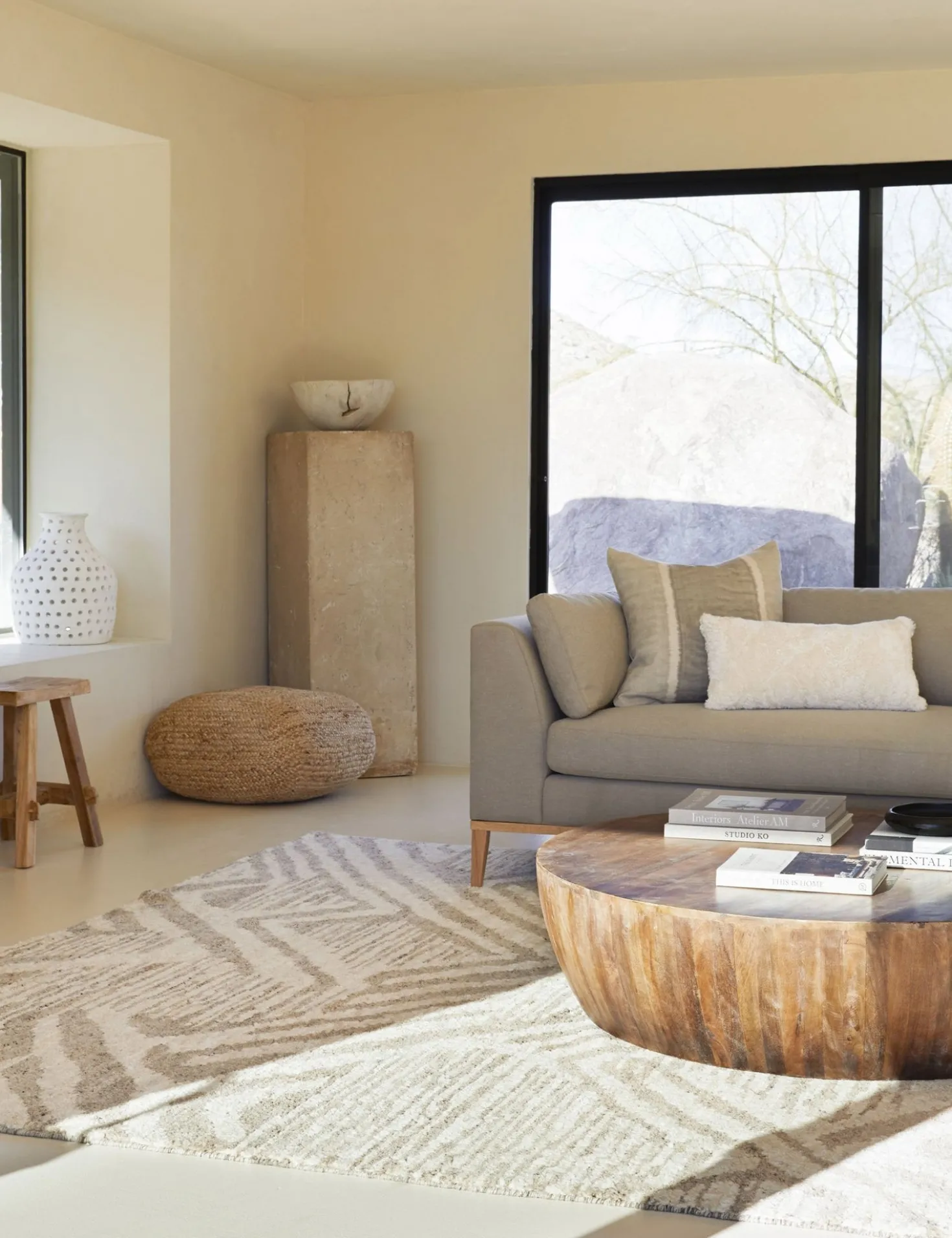 Jacob Round Coffee Table by Arteriors