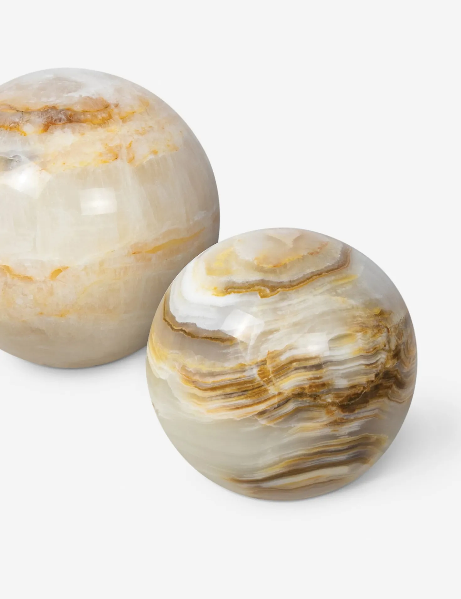 Jade Sphere Objects (Set of 3) by Regina Andrew