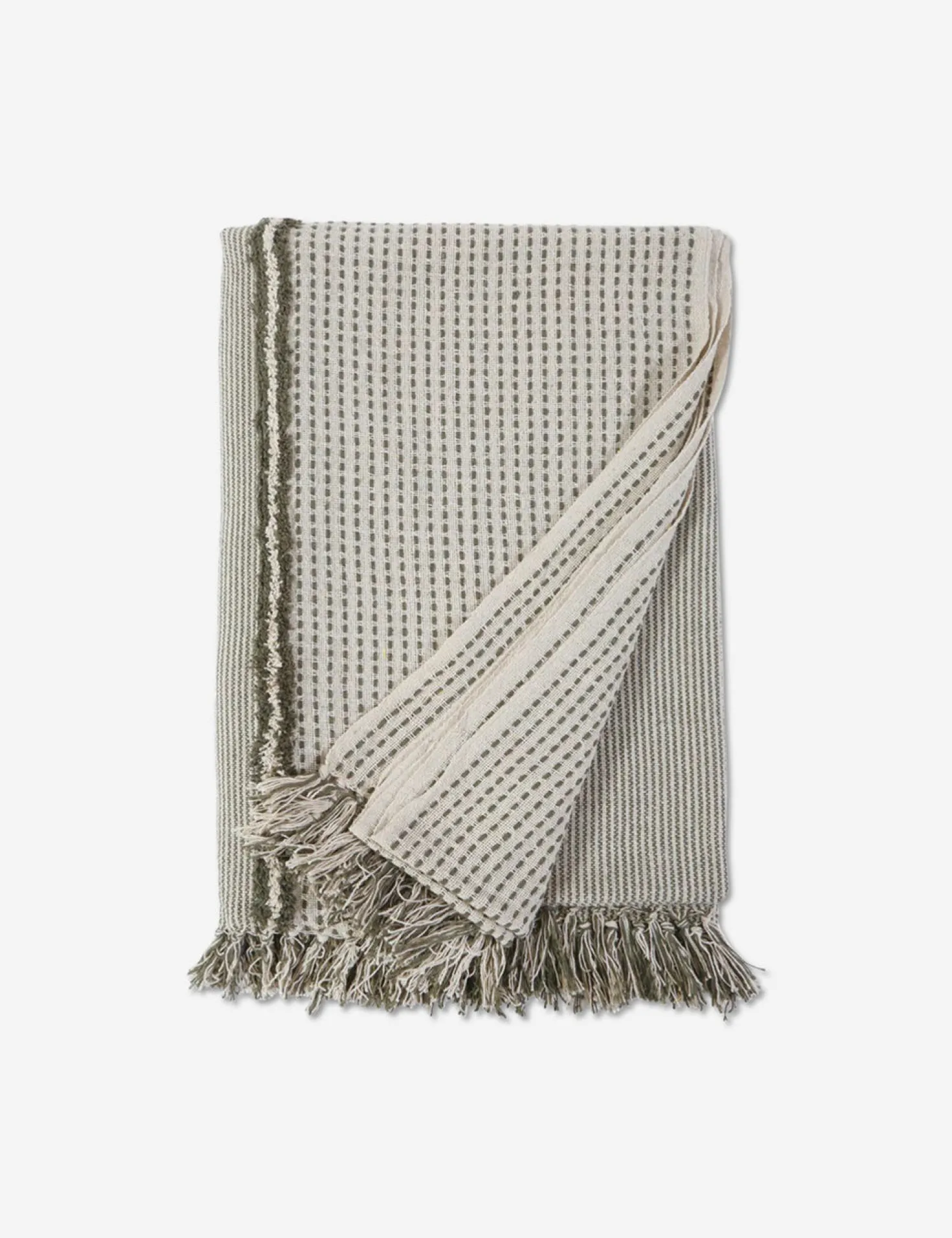 Jagger Cotton-Blend Throw by Pom Pom at Home