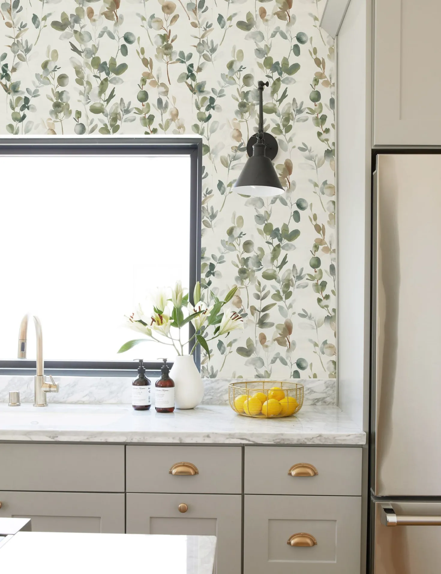 Joyful Eucalyptus Wallpaper by Candice Olson