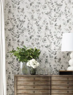 Joyful Eucalyptus Wallpaper by Candice Olson