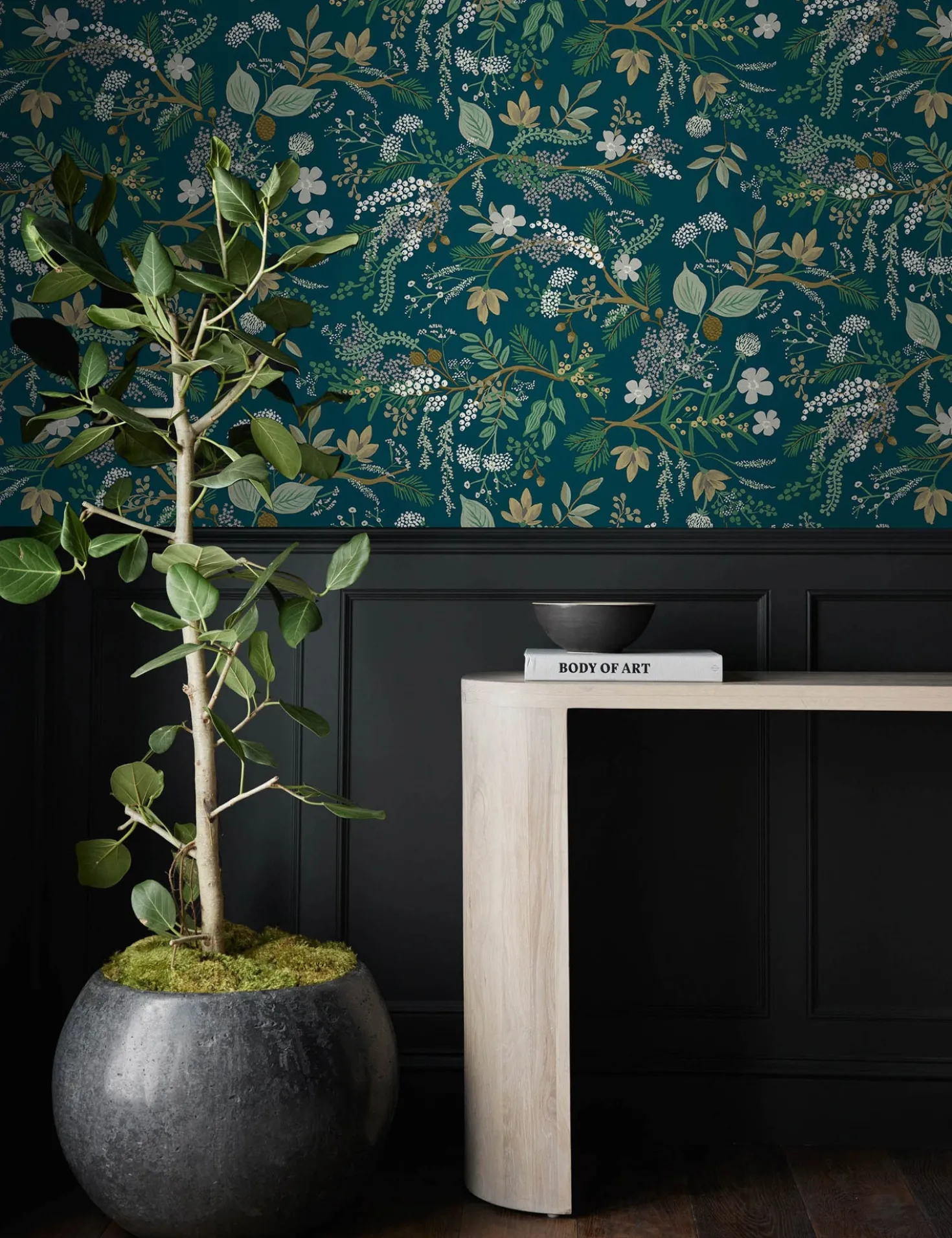 Juniper Forest Premium Peel + Stick Wallpaper by Rifle Paper Co.