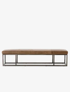 Kabina Leather Bench