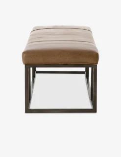 Kabina Leather Bench