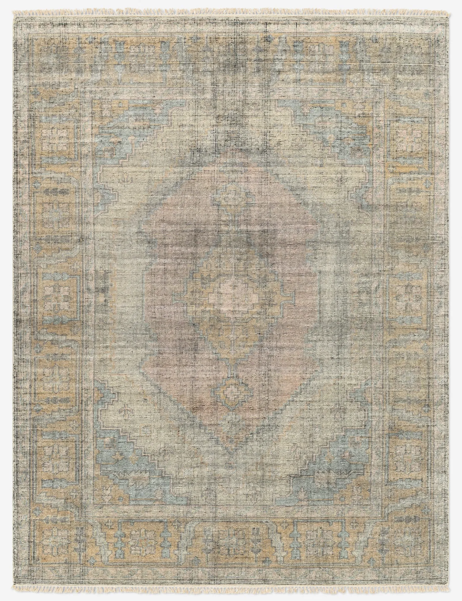 Kabir Hand-Knotted Wool-Blend Rug
