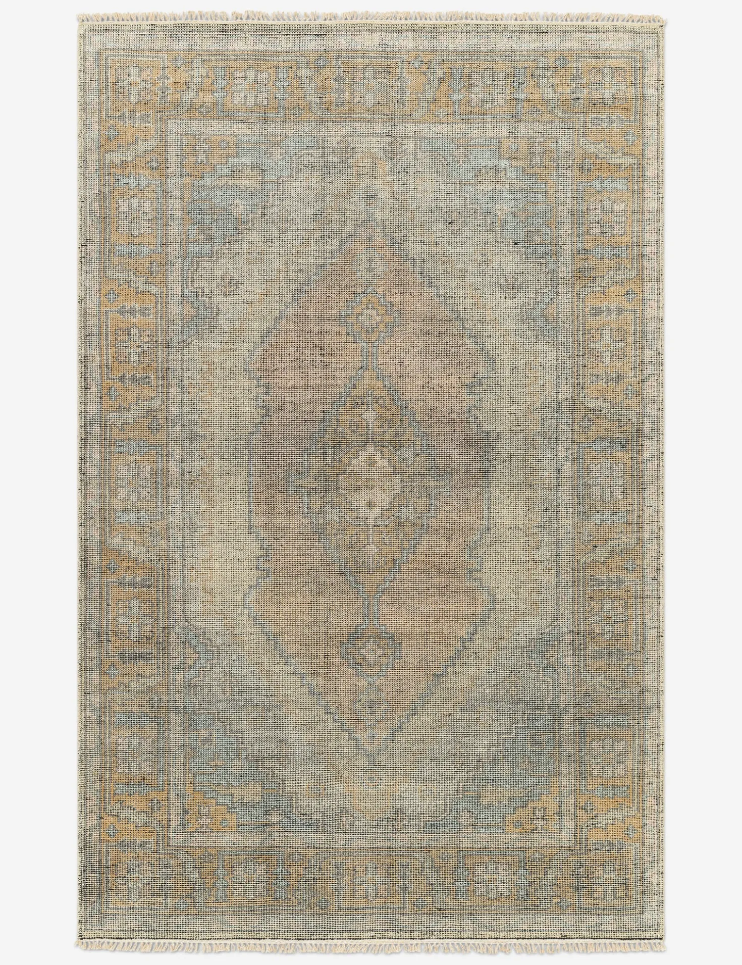 Kabir Hand-Knotted Wool-Blend Rug