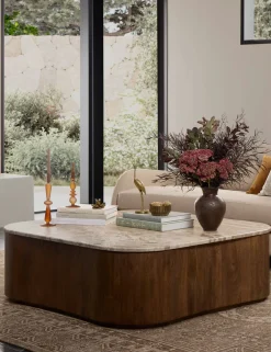 Kamina Round Coffee Table by Amber Lewis x Four Hands