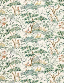 Kelmescott Linen Fabric by Scalamandre