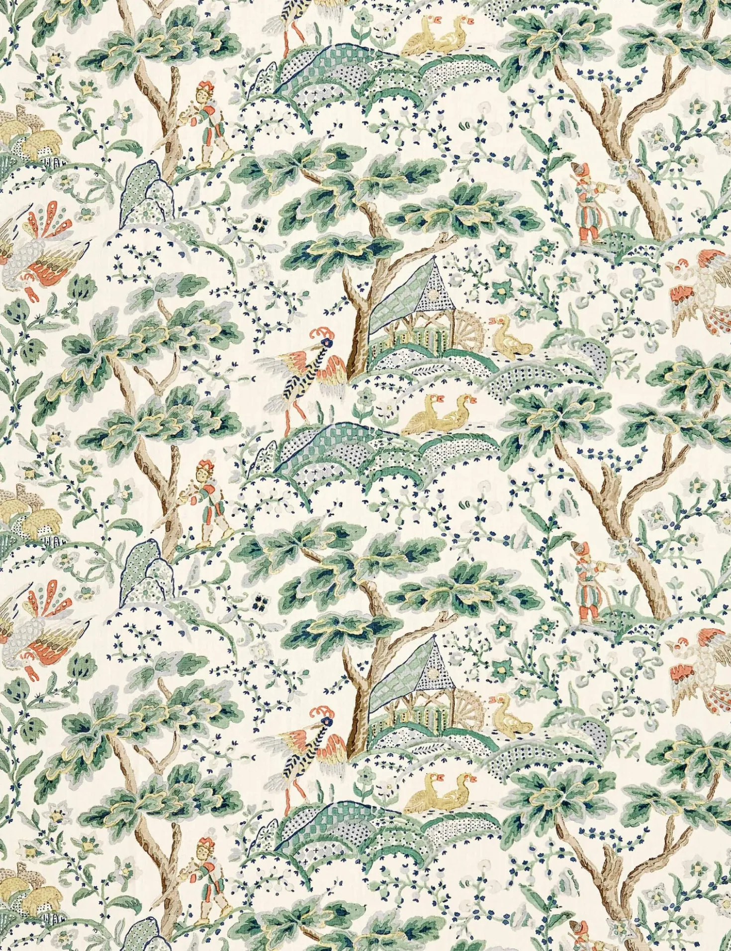 Kelmescott Linen Fabric by Scalamandre