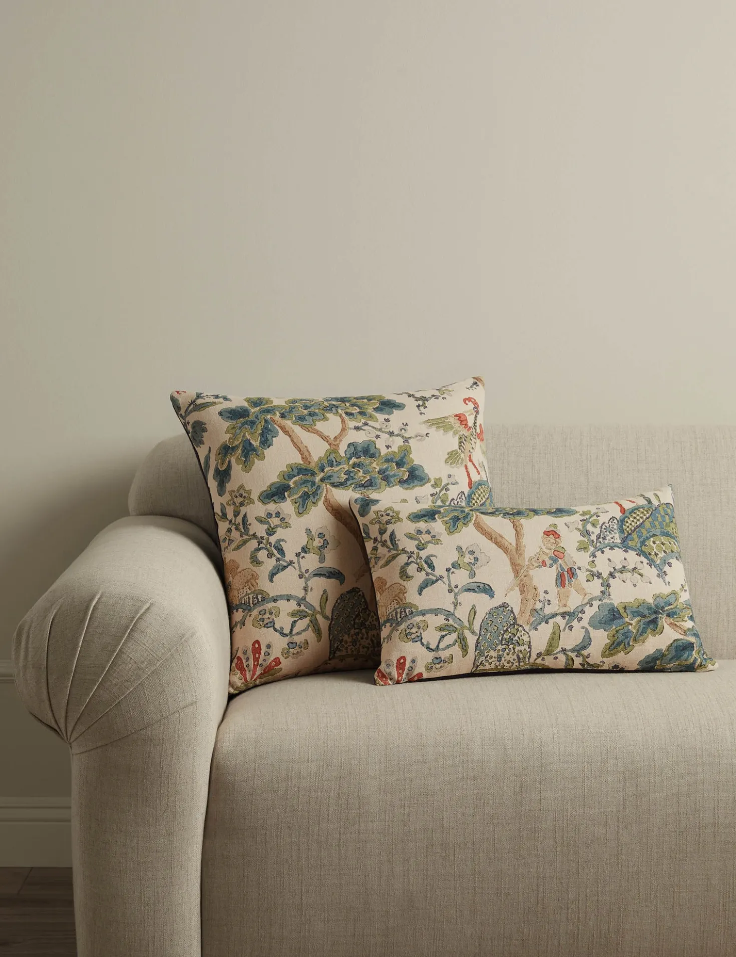 Kelmescott Linen Pillow by Scalamandre