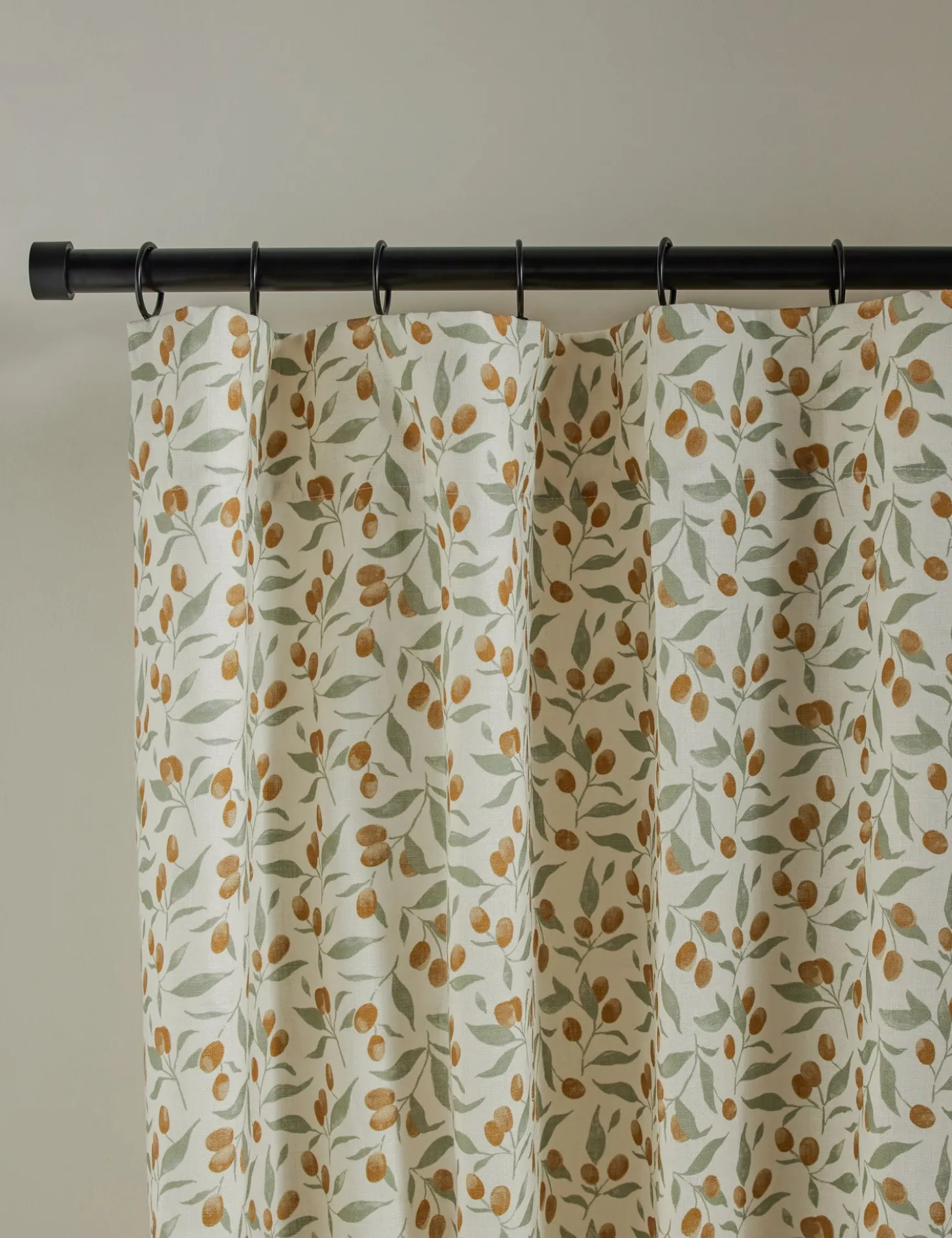 Kumquats Linen Curtain Panel by Rylee + Cru