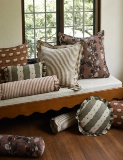 Lanie Linen Bolster Pillow by Sarah Sherman Samuel