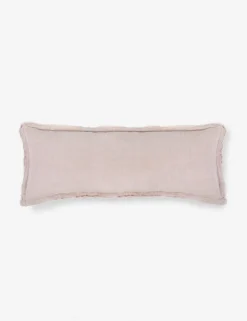 Laurel Stonewashed Linen Lumbar Pillow by Pom Pom at Home