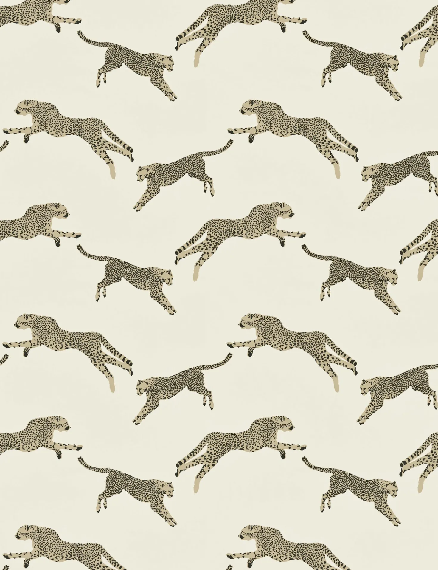 Leaping Cheetah Cotton Fabric by Scalamandre