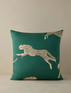 Leaping Cheetah Pillow by Scalamandre
