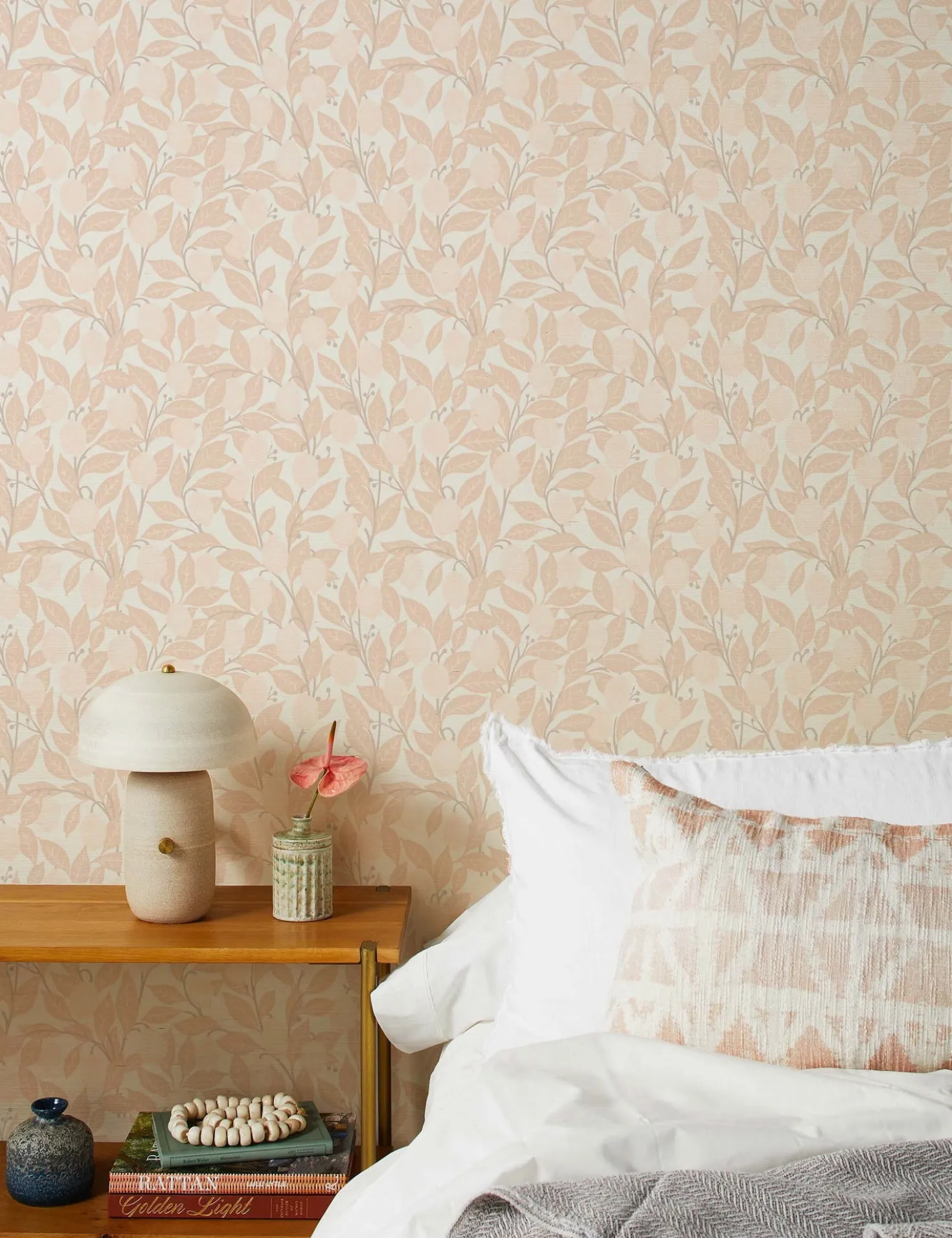 Lemons Grasscloth Wallpaper by Nathan Turner