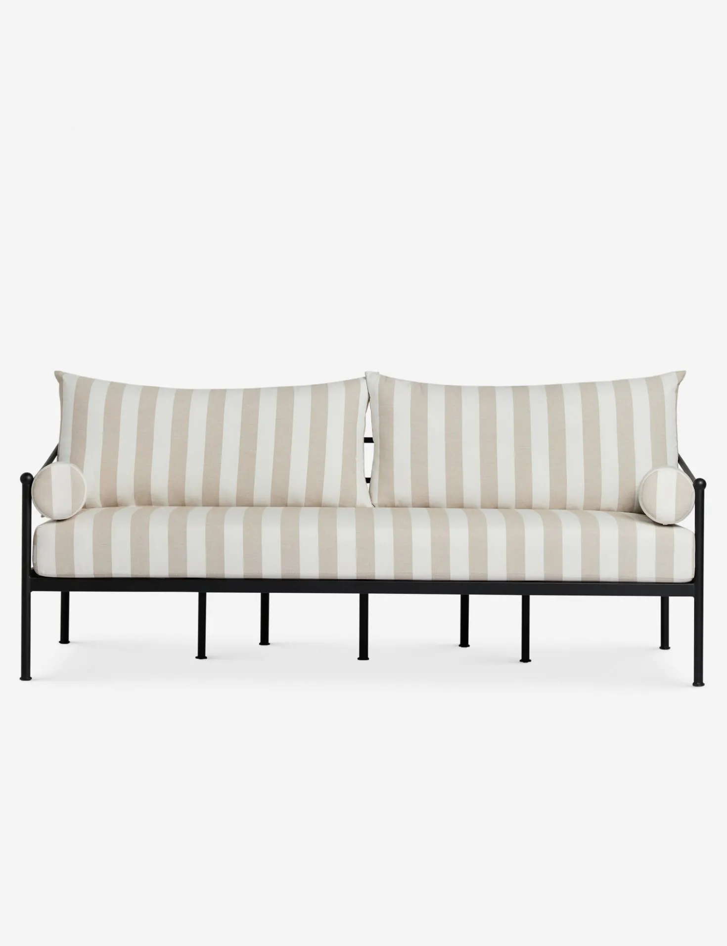 Leni Outdoor Sofa, Natural Stripe